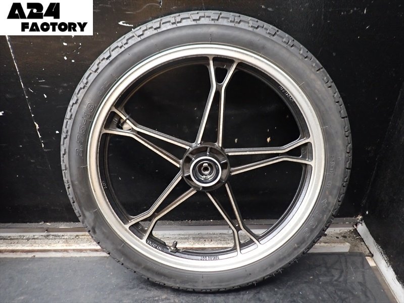 gn125用　前後ホイール・タイヤセット Yahoo!オークション -「gn125 ホイール」の落札相場・落札価格