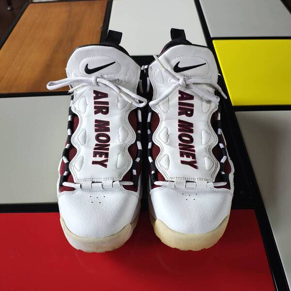 エアモアマネー Nike Air More Money “Mo Money” <ホワイトブラックユニバーシティレッド> 27.5センチ size9.5