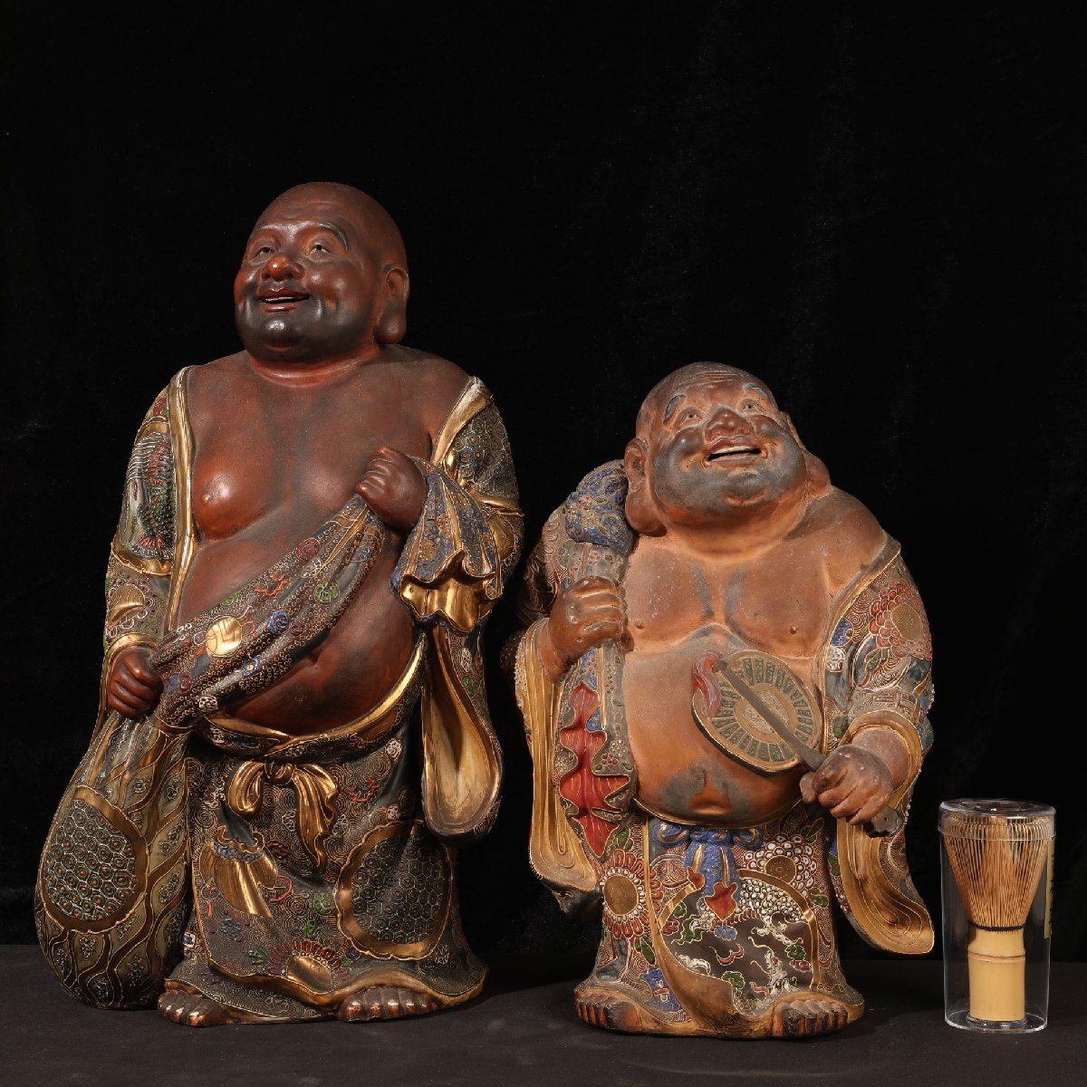 532『九谷 布袋 酒盃』 /骨董品 古美術 古玩 アンティーク Yahoo!オークション -「九谷焼布袋像」の落札相場・落札価格
