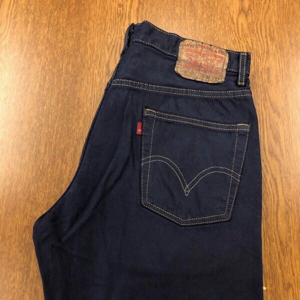 【FJ384】Levi's 505 W31 L32 後染め 製品染め ネイビー ジーンズ ジーパン デニムパンツ DYEパンツ ブランド古着 リーバイス505 送料無料