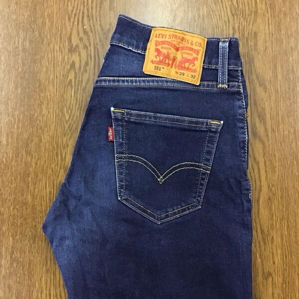 【GG025】Levi's 511 W29 L32 ジーンズ ジーパン デニムパンツ ストレッチ生地 メンズブランド古着 リーバイス511 送料無料