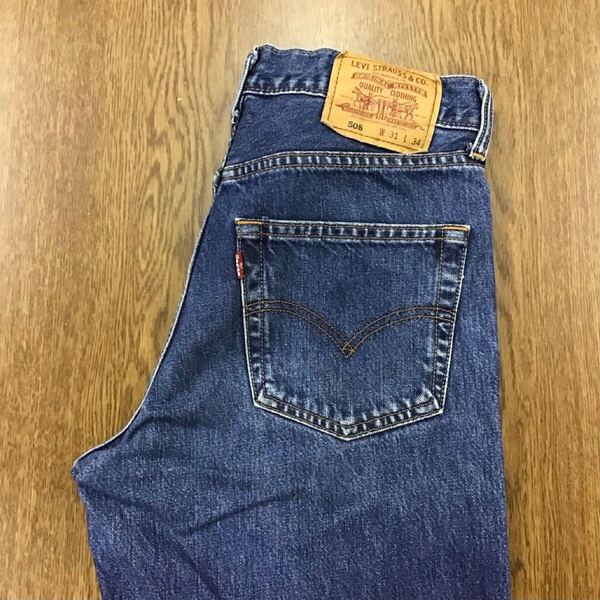 【GG026】Levi's 508 W31 L34 ジーンズ ジーパン デニムパンツ メンズブランド古着 リーバイス508 送料無料