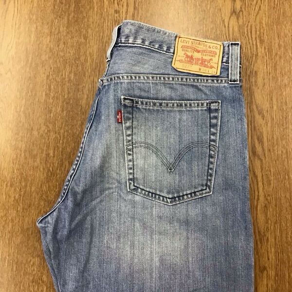 【GG041】Levi's 527 W36 L34 色落ち加工 ブーツカット ジーンズ ジーパン デニムパンツ メンズブランド古着 リーバイス527 送料無料