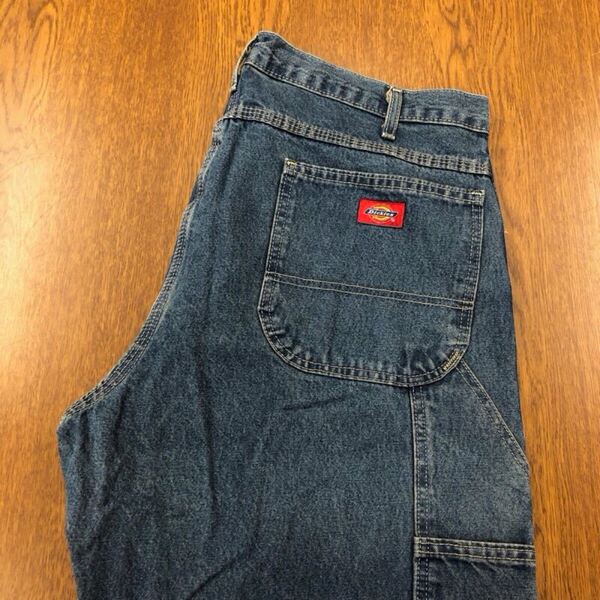 【GG087】Dickies W36 L32 デニムペインターパンツ ワークパンツ メンズブランド古着 ディッキーズ 送料無料