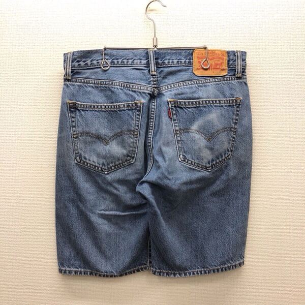 【GG133】Levi's 505 W33 デニムハーフパンツ メンズブランド古着 リーバイス505 ショートパンツ 送料無料