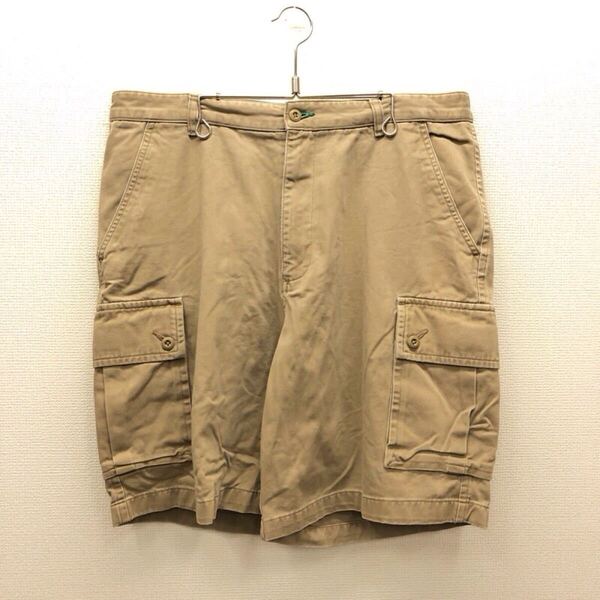 【GG174】TOMMY HILFIGER W35 カーゴハーフパンツ ベージュ メンズブランド古着 トミーヒルフィガー ショートパンツ 送料無料