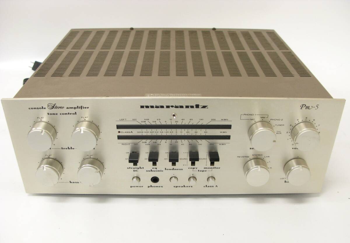 ◆ジャンク◆ Marantz PM-5 アンプ m0aJ-7082 Yahoo!オークション -「marantz pm-5」の落札相場・落札価格