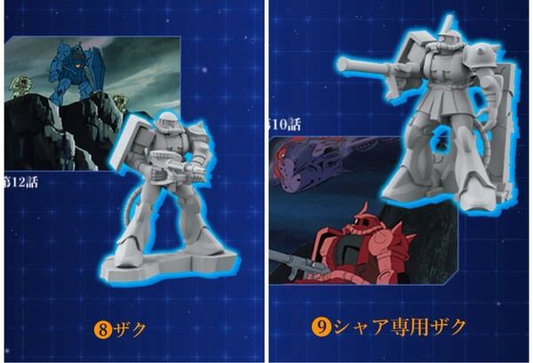 チョコサプ 機動戦士ガンダム ザク、 シャア専用ザク