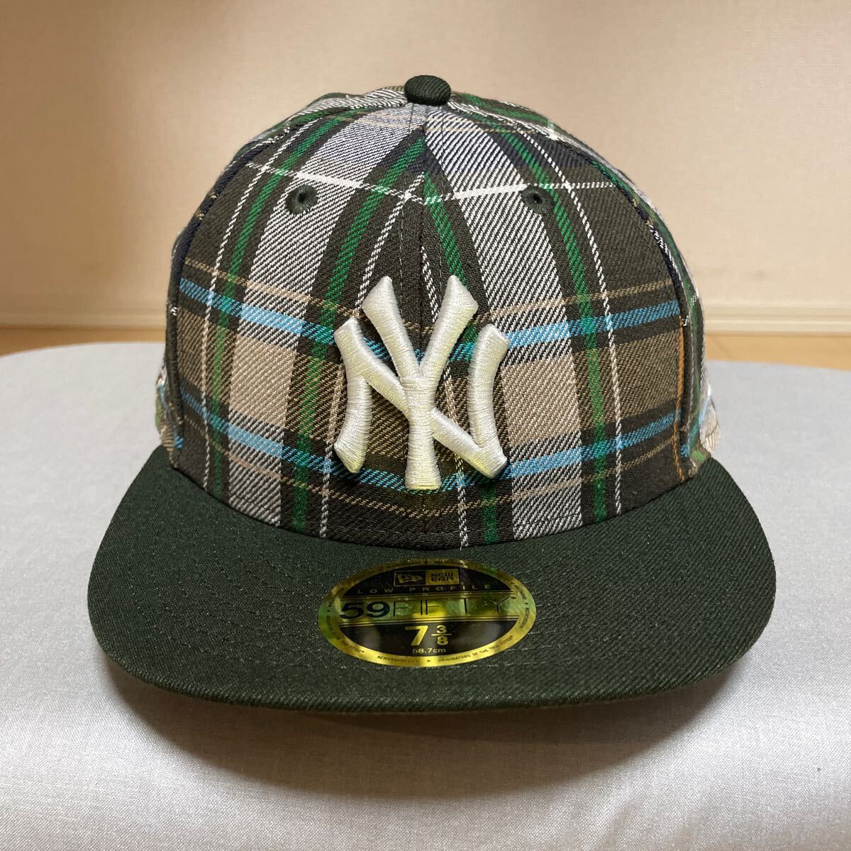 ニューヨーク・ヤンキース チェック柄キャップ NEW ERA ニューエラ ニューヨーク ヤンキース 5950 キャップ
