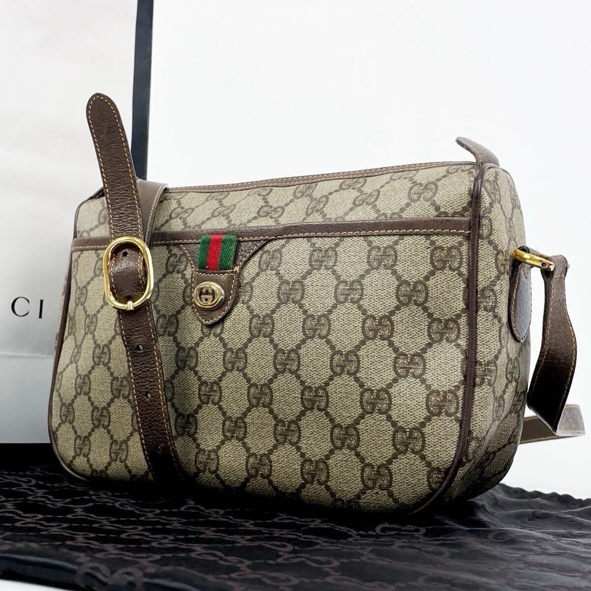 【VINTAGE】GUCCI GGスプリーム ショルダーバッグ Yahoo!オークション -「gucci ショルダーバッグ ggスプリーム