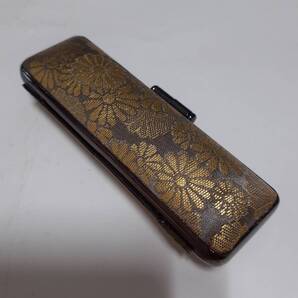 新品 10.5x60mm 布製高級印鑑ケース 高級朱肉付き