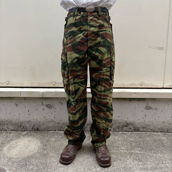 美品 50s フランス軍 tap47 カーゴパンツ リザードカモ 外国人部隊 迷彩 m47 ミリタリー ヴィンテージ TAP47 60s m64 カモフラ 米軍 88cm