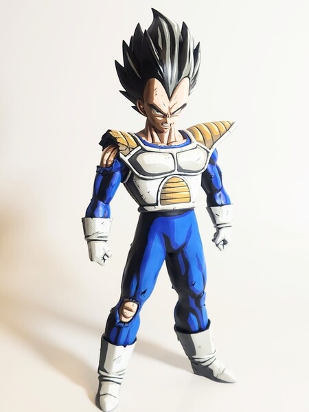 一番くじ ドラゴンボール VS オムニバス CROSS D賞 ベジータ / リペイント 2D 二次元 アニメカラー塗装、