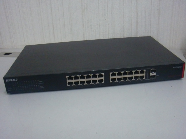 Buffalo - [中古品] バッファロー BS-GS2024P 24ポートネットワークハブ Buffalo - 【送料無料】バッファロー ネットワークハブ 24ポート