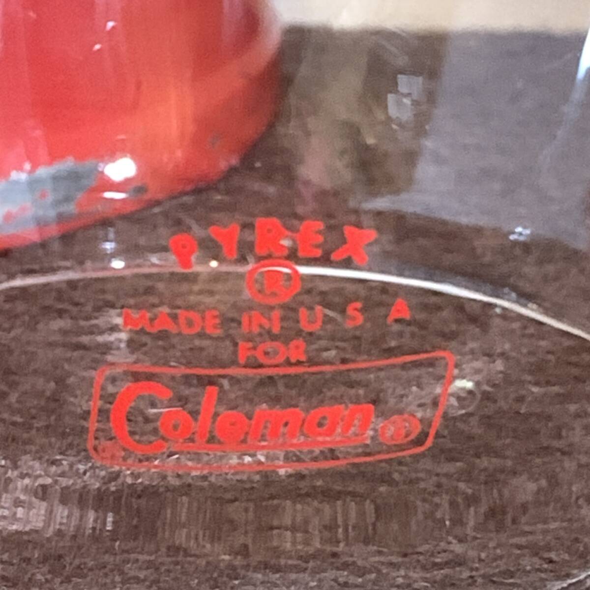 コールマンランタン用【PYREX製ハーフフロストグローブ#4短冊柄 Coleman (コールマン) ガソリンランタン PYREXグローブ 200A