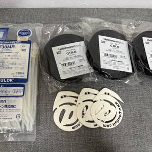 ヘラマンタイトン マウンティングタイ T30MR(新品)100本入り、グリップタイ GTR-B×3(新品)+おまけ(PANDUIT タックタイカッター×3)