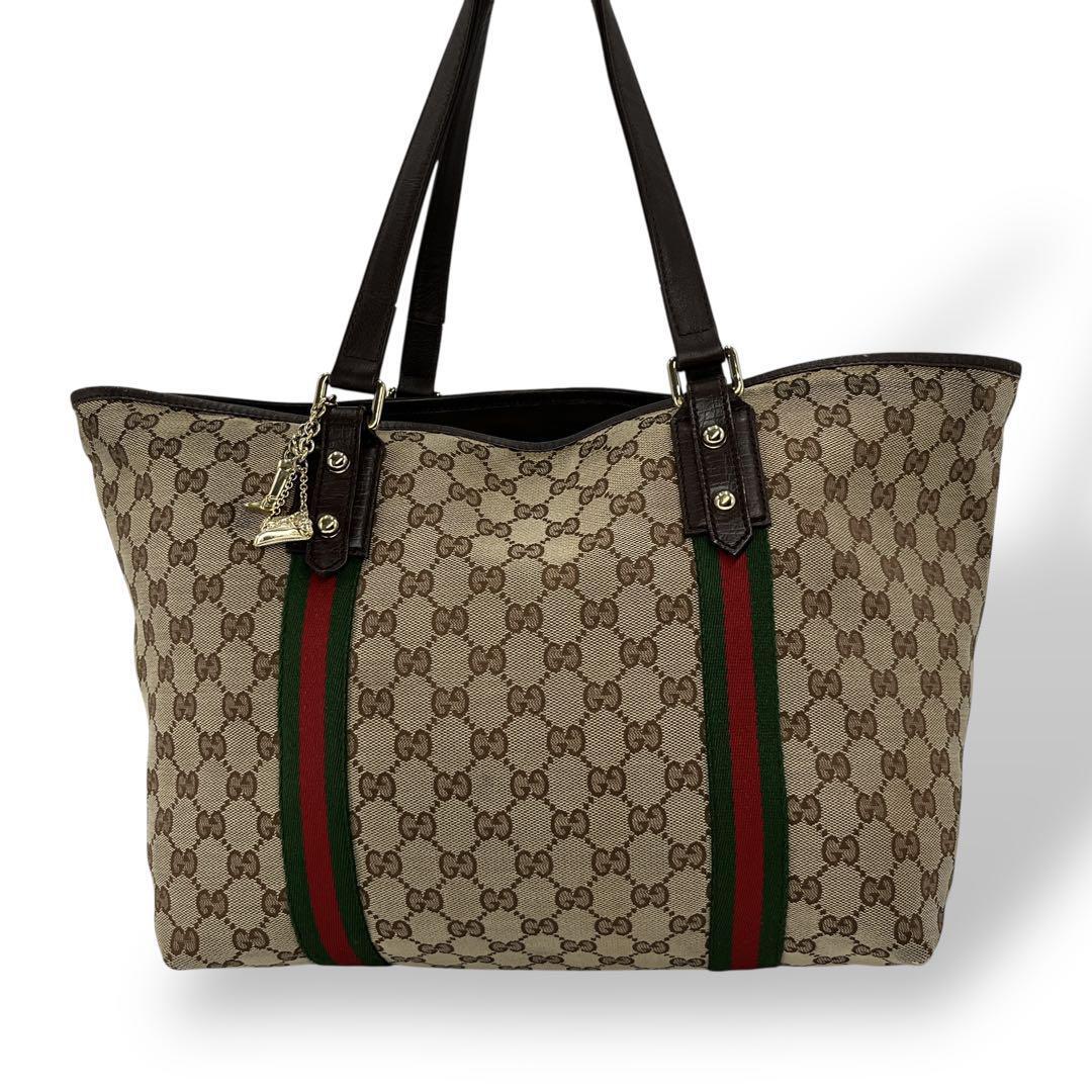 GUCCI グッチ トートバッグ チャーム付き 2025年最新】Yahoo!オークション -グッチ トートバッグ チャーム