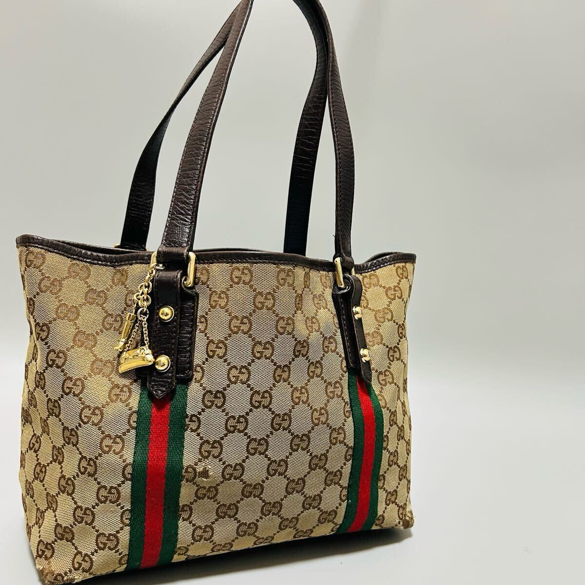 GUCCI グッチ トートバッグ チャーム付き 2025年最新】Yahoo!オークション -グッチ トートバッグ チャーム