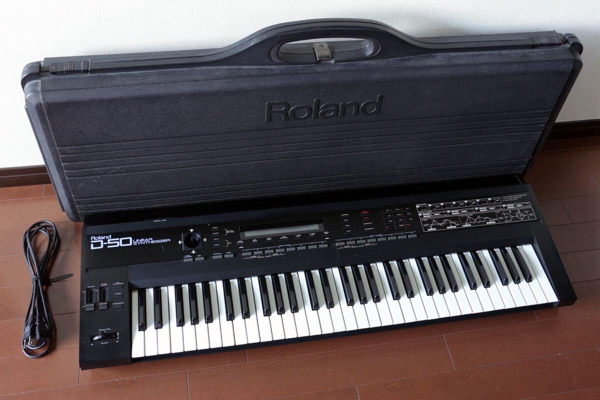 Roland D-50 (純正HC付) 動作品(電池交換済み) Yahoo!オークション -「roland d-50」(キーボード