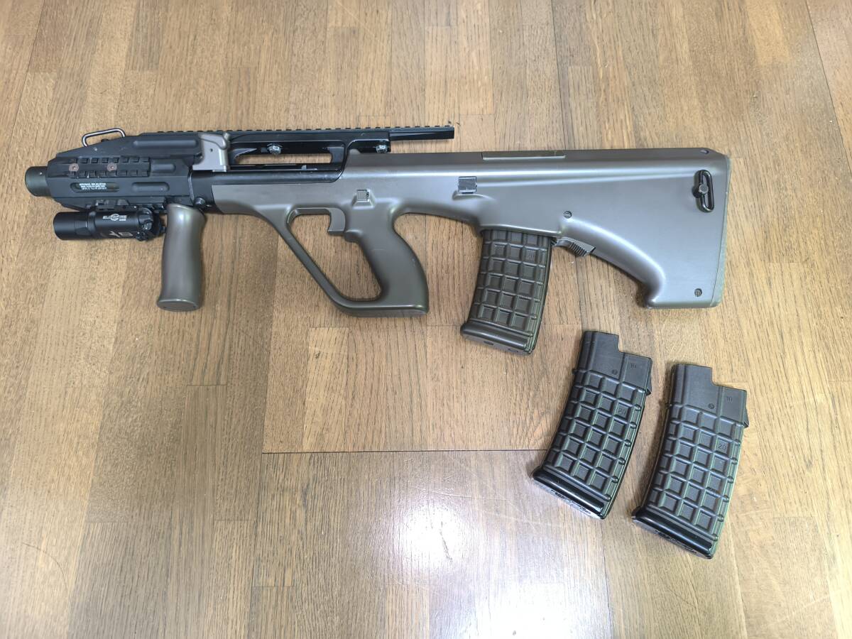 希少パーツ仕様 東京マルイ ステアーAUG バレットカスタム Yahoo!オークション -「aug カスタム」の落札相場・落札価格