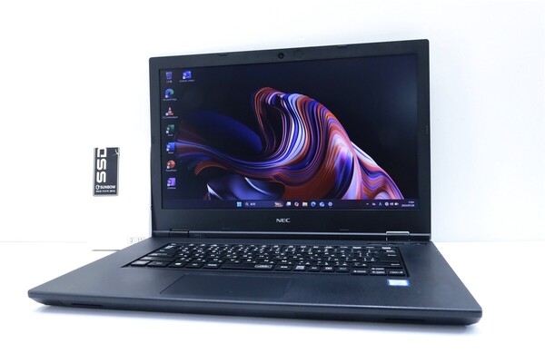 【整備済み品】NEC VX5 / 第8世代 Core i5 8265U / 8GBメモリ / 爆速 NVMe SSD 512GB / Windows11 Pro / DVDマルチ / WEBカメラ / 15.6型F