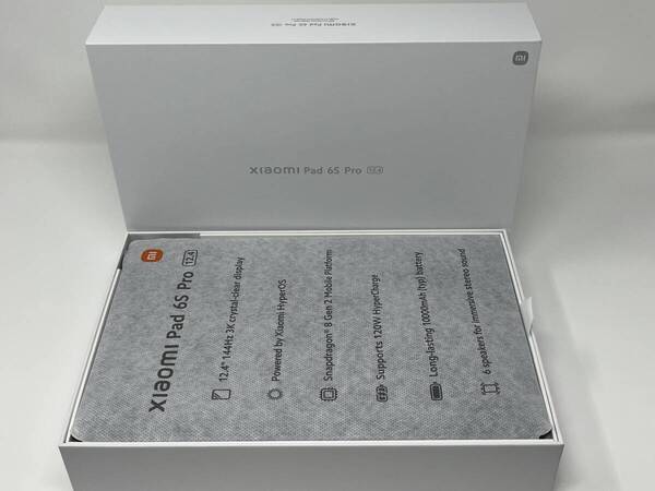 Xiaomi Pad 6S Pro 12.4 タブレット 8GB+256GB 12.4インチ 144Hz 3Kクリスタルクリアディスプレイ Snapdragon 8 Gen 2