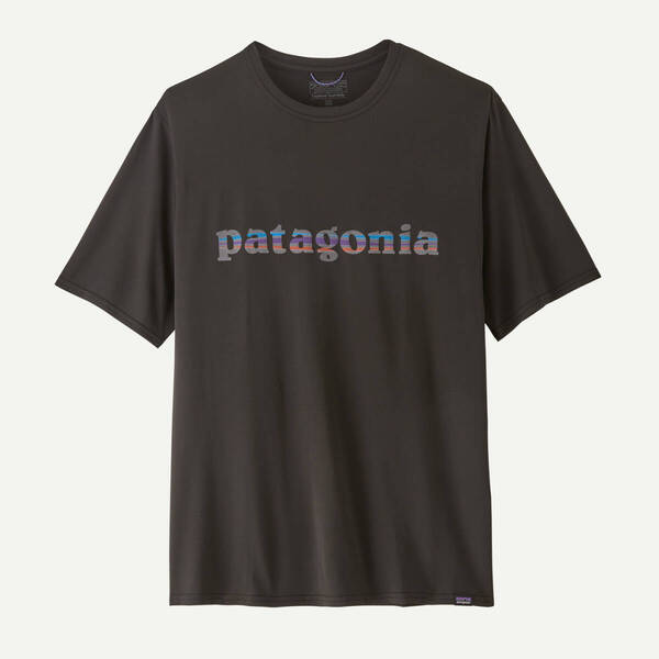 ★新作★ patagonia パタゴニア キャプリーン クール デイリー グラフィック シャツ '73 Text Logo: Black TLBK Mサイズ 正規品