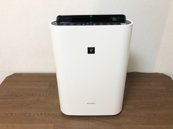 シャープ加湿空気清浄機 KC-G50-W プラズマクラスター7000搭載 8~15畳(25m2) SHARP 薄型スリムデザイン 分解除菌清掃/動作確認済み