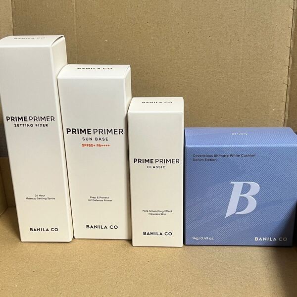 banila co. バニラコ クッションファンデーション 21 Ivory デニムエディション 4点 セット 化粧下地 日焼け止め 限定 韓国コスメ @YM2