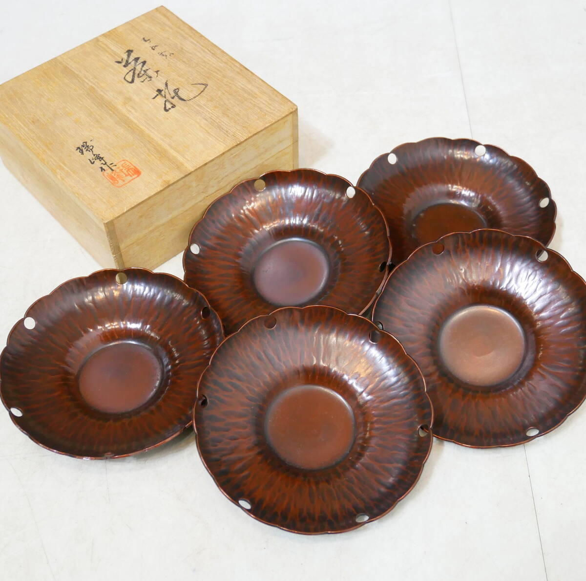 訳あり/黒柿 隅切 茶托 当石作 煎茶道具 5客 訳あり/黒柿 隅切 茶托 当石作 煎茶道具 5客 訳あり/黒柿 隅切