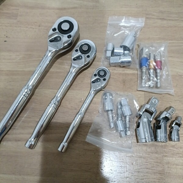 工具 訳あり まとめ売り ラチェットハンドル ソケットアダプター ユニバーサル ソケットレンチ DIY 自動車 バイク 整備 大量