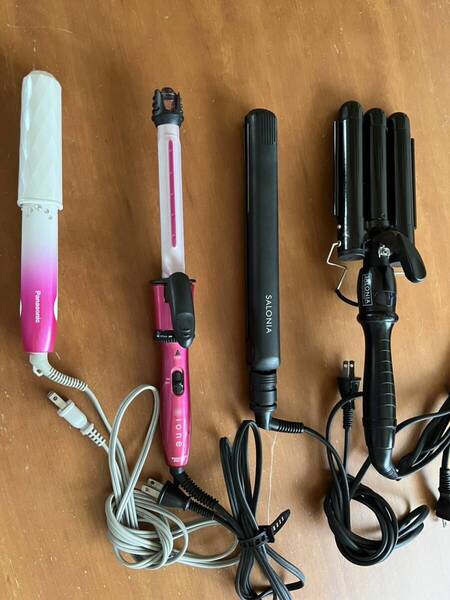 ヘアアイロン4本 パナソニック他 中古品
