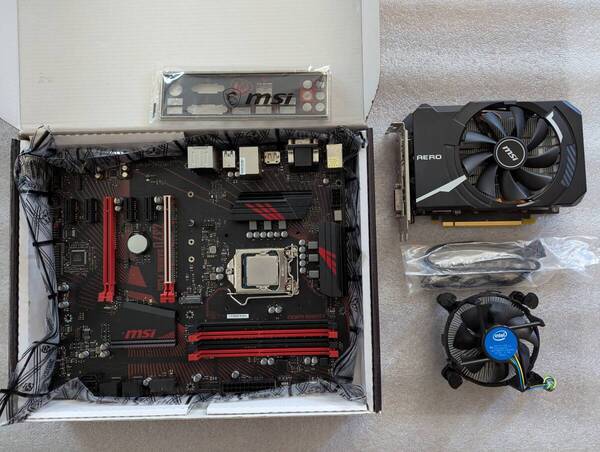 MSI Z370 GAMING PLUS + Core i7 8700 + MSI GeForce GTX1660 SUPER AERO ITX OC 中古動作品