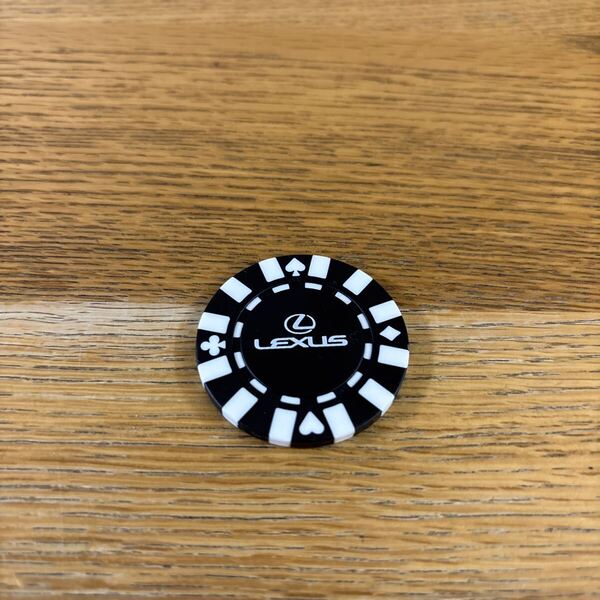 LEXUS レクサス ゴルフボールマーカー 黒 未使用品 送料込