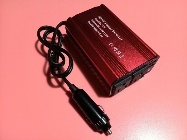 DC12V→AC100V(USB)インバーター Inverter 400W