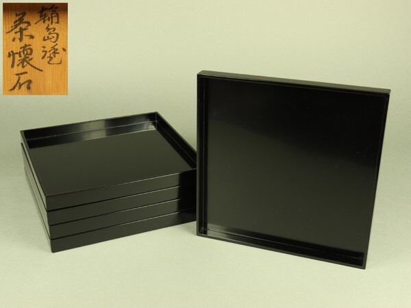 四方盆 輪島塗り 元箱付き 四方盆(干菓子器)｜輪島市の輪島塗漆器販売 輪島朝市通りの漆器