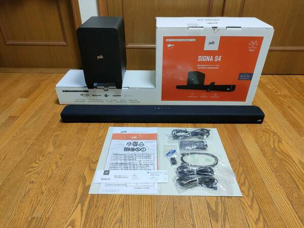 美品 Polk Audio SIGNA S4 サウンドバーシステム ワイヤレスサブウーファー Dolby Atmos 動作確認済み