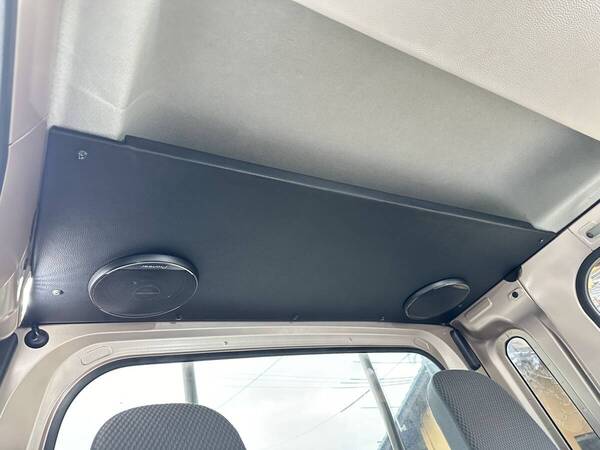 ダイハツ ハイゼットジャンボ S500P S510P スピーカーTS-A1671F 2014年9月~現行モデル リヤシェルフ 天井 後部棚 合皮レザー 色:黒