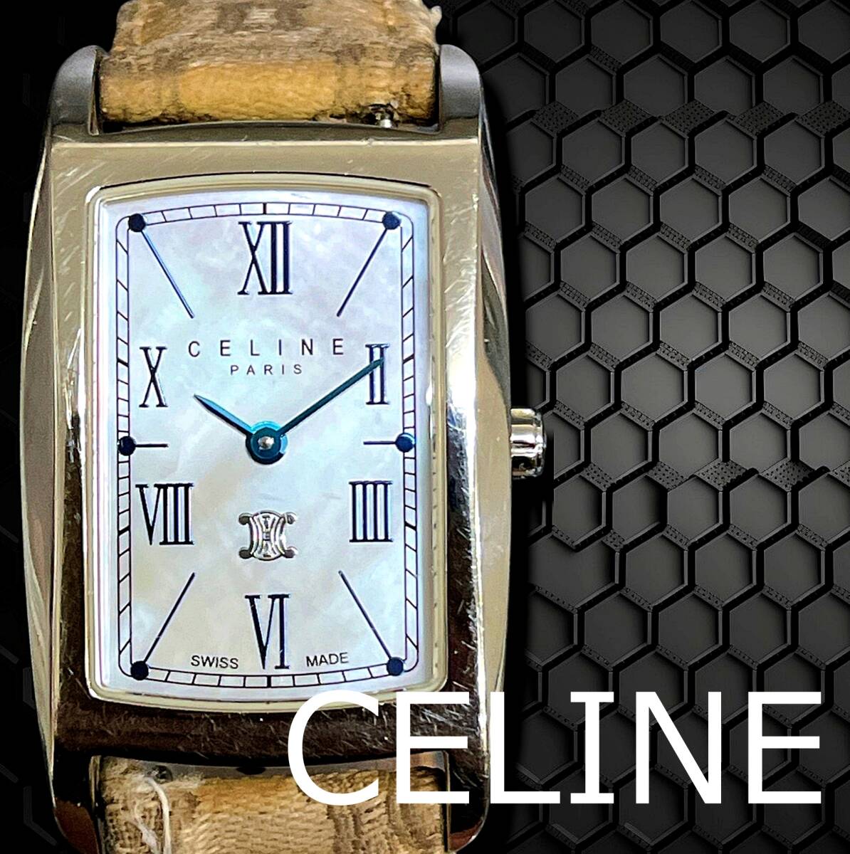 【本日限定】セリーヌ 腕時計 シェル文字盤 スモールセコンド 6418 Yahoo!オークション -「celine 時計」(服飾小物) (セリーヌ)の