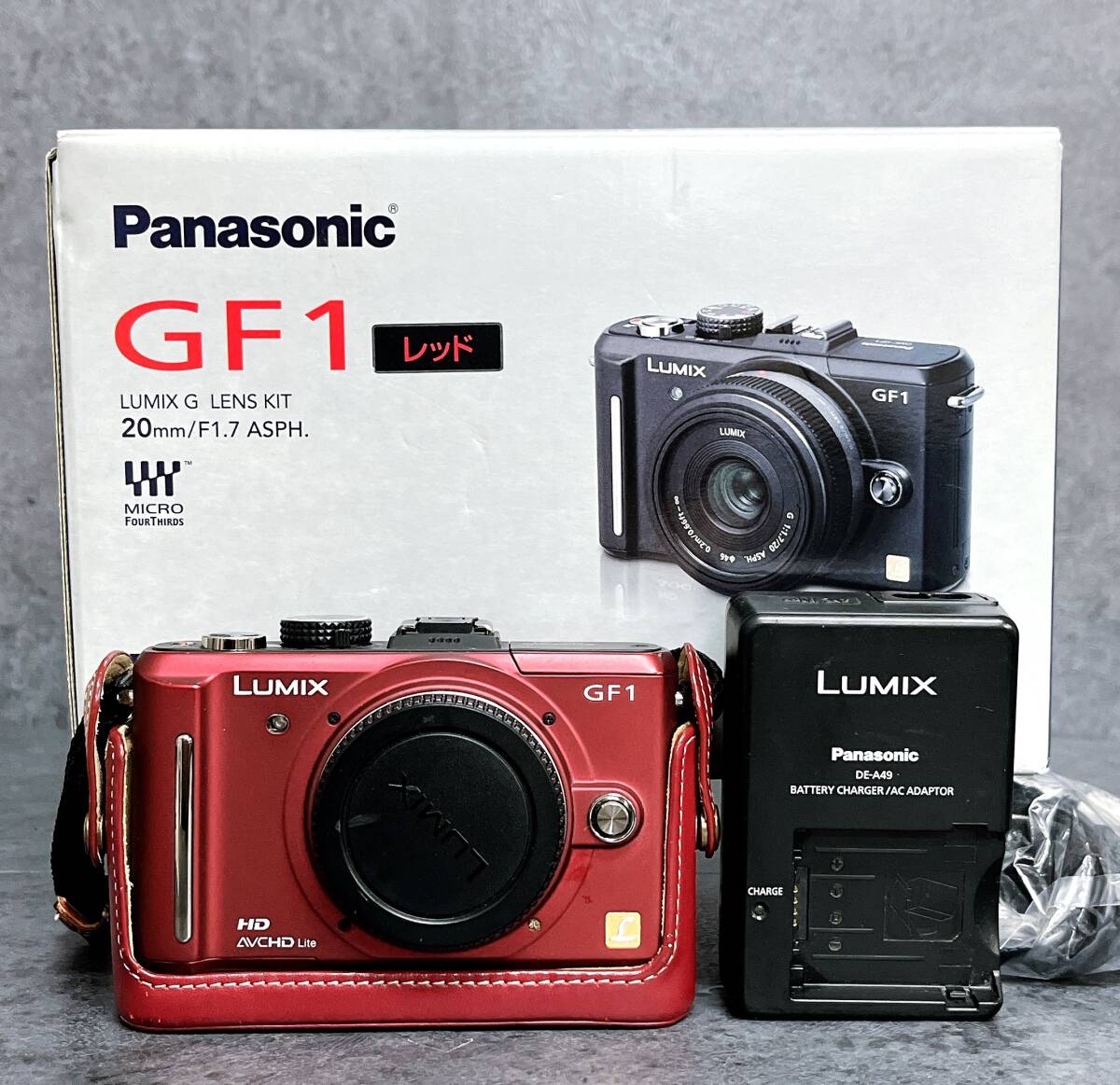 美品 LUMIX GF1 赤 ミラーレスカメラ オールドレンズ付き Yahoo!オークション -「lumix gf1」の落札相場・落札価格