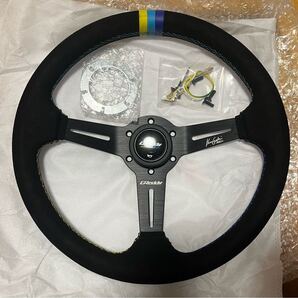 社外 ステアリング ハンドル トラスト TRUST GReddy ディープコーン JDM NARDI momo モモステ ナルディ 汎用 スエード バックスキン