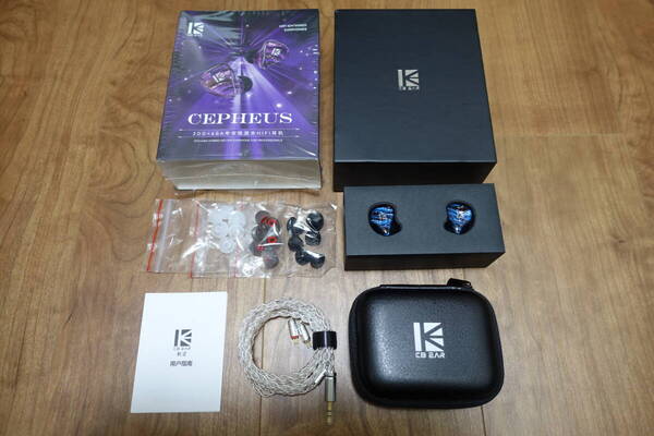 ☆KBEAR Cepheus KB16 2DD+6BA カナル型 有線イヤホン リケーブル可