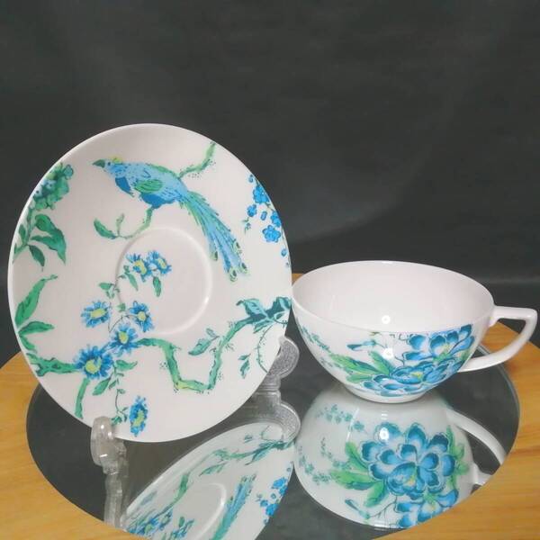 美品◆自宅保管 ウェッジウッド ジャスパーコンラン カップ&ソーサー シノワズリ WEDGWOOD