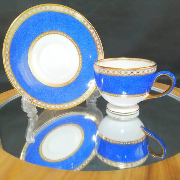 未使用相当品◇自宅保管 ウェッジウッド ユーランダー パウダー ブルー カップ&ソーサー リー WEDGEWOOD ※追加出品予定あり