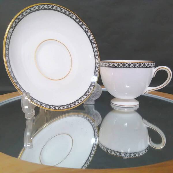美品◇自宅保管 ウェッジウッド ユーランダー ブラック カップ&ソーサー リー WEDGEWOOD ※追加出品予定あり