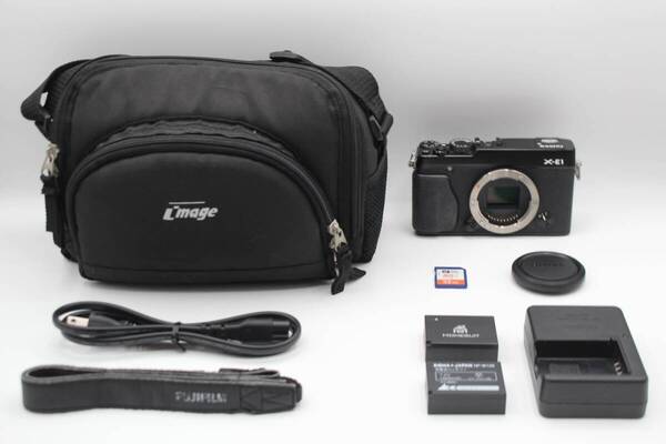 極美品◆FUJIFILM 富士フィルム X-E1 ブラック ボディ◆2033-0724