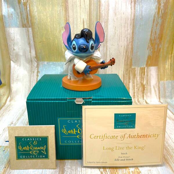 激レア★WDCC リロ&スティッチ Lilo & Stitch エルヴィスプレスリー Stitch as Elvis ギター★陶器製 フィギュア ディズニー Disney TDL
