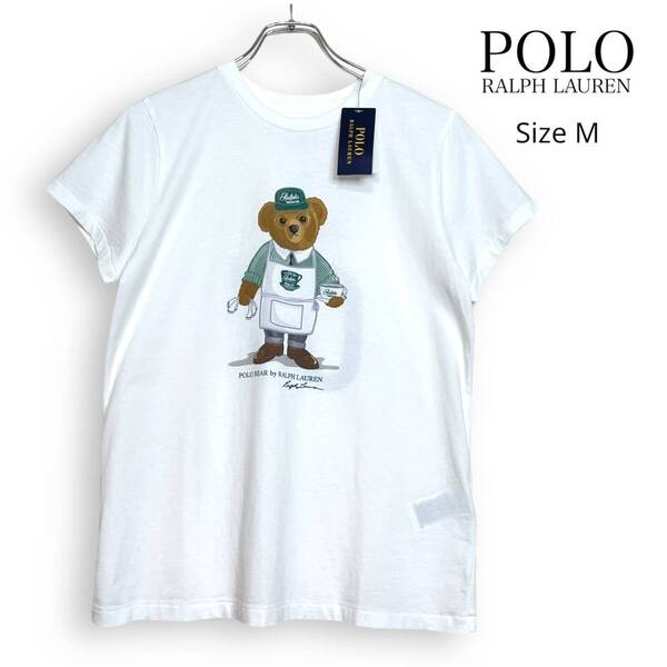 新品 POLO RALPH LAUREN Ralph's Coffee ポロ ラルフローレン ラルフズコーヒー ポロベア 半袖 Tシャツ M