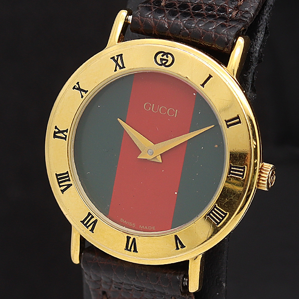 【箱付き】GUCCI時計 3000.2.L 新品電池 稼働品 Yahoo!オークション -「グッチ 3000.2.l」の落札相場・落札価格