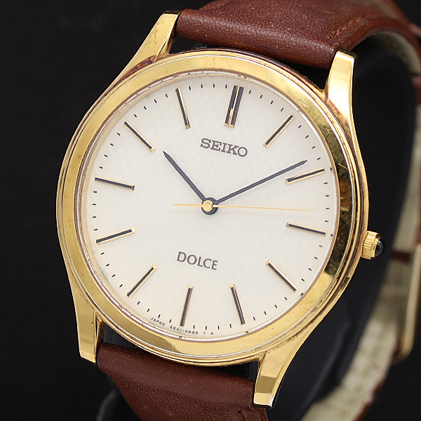 希少 セイコー 稼働 ドルチェ 5E61-HAA0 クォーツ Yahoo!オークション -「seiko dolce 5e61」の落札相場・落札価格